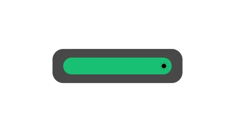 Brightness Button animation on White background 4K Stock Footage 307424051