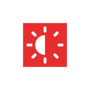 Brightness contrast Icon Vector. Stock Illustration