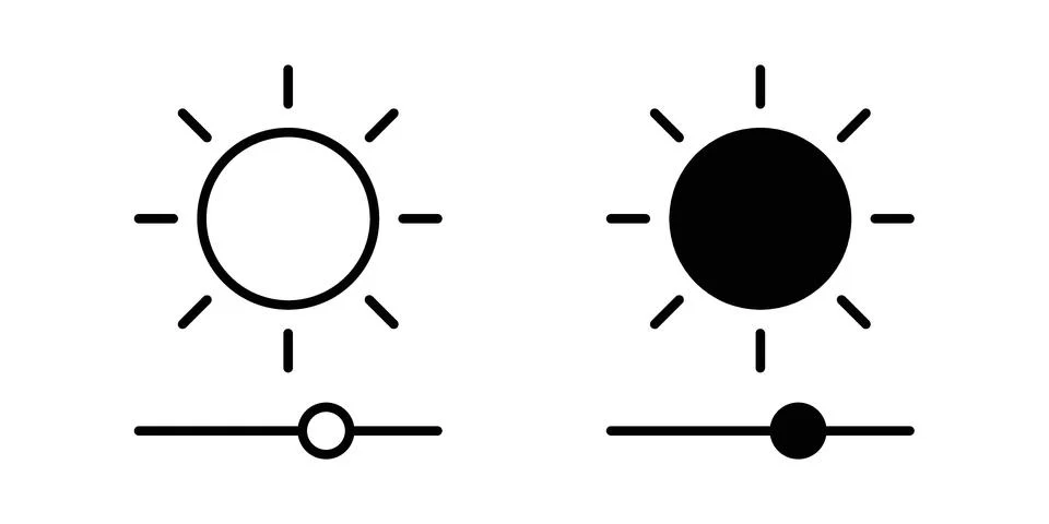 Brightness icon graphic element. web icon set Illustrazione stock