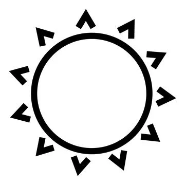 Brightness Icon, Intensity Setting Vector Art Illustration Stock Illustration