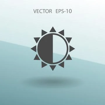 Brightness icon. vector illustration Stock Illustration
