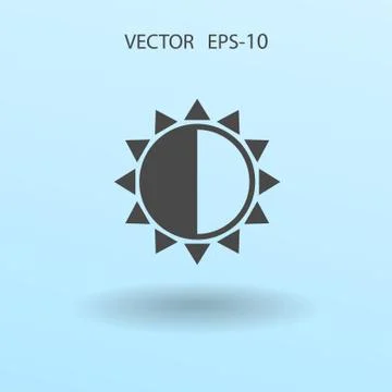 Brightness icon. vector illustration Stock Illustration