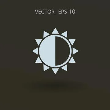 Brightness icon. vector illustration Stock Illustration