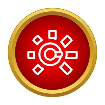 Brightness level control setting adjusting icon Stock Illustration
