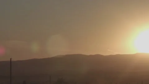 The brightness of the sun on the hill 스톡 동영상 137643877