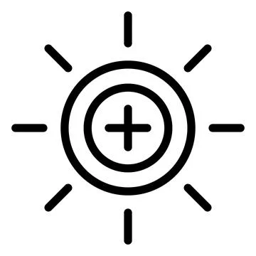 Brightness Vector Icon Design Illustration Stock Illustration