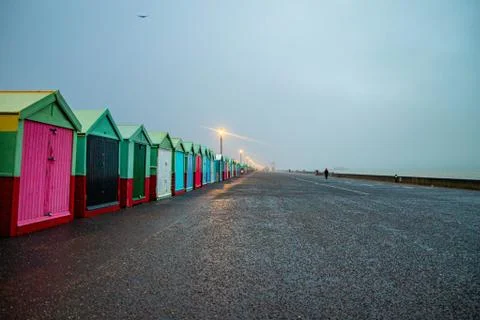 Brighton beach boxes Stock Photos