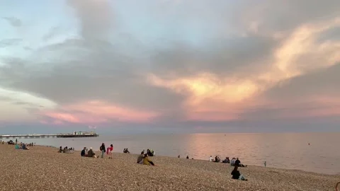 Brighton beach Stock Footage 141873058