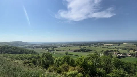 Brighton Devil's Dyke Panoramic Viewpoint Stock Footage 313173009