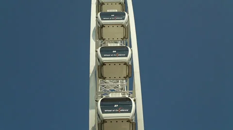 Brighton Ferris Wheel Side On Stock Footage 39712325