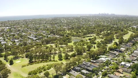 Brighton Golf Course Flyover 2 Stock Footage 150069453
