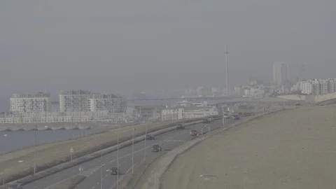 Brighton on Horizon Stock Footage 81389519