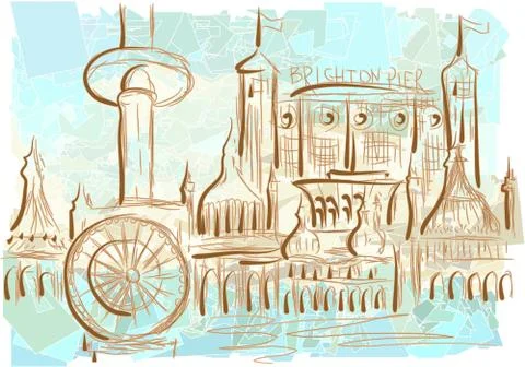 Brighton Stock Illustration