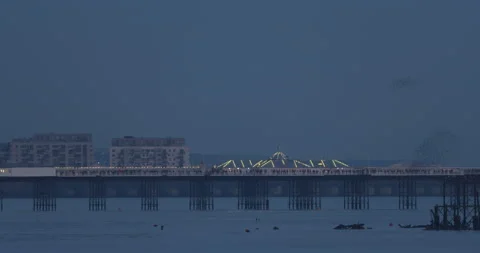 Brighton murmuration Stock Footage 231339487