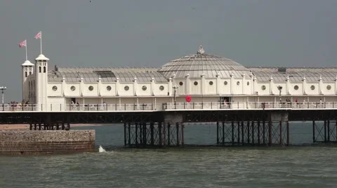 Brighton Pier Amazing View Video stock 64090418