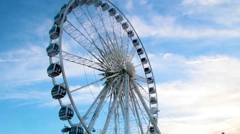 Brighton Pier Ferris Wheel Stock Footage 68965743