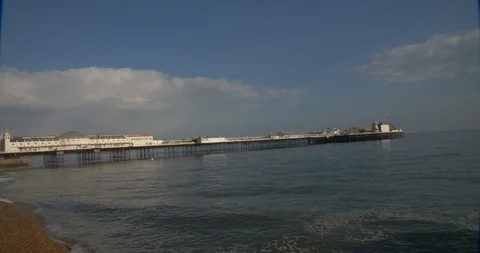Brighton Pier Stock Footage 123697685