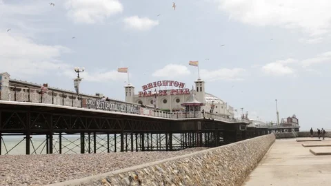 Brighton pier 스톡 동영상 126954365
