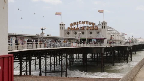 Brighton pier 스톡 동영상 126954662