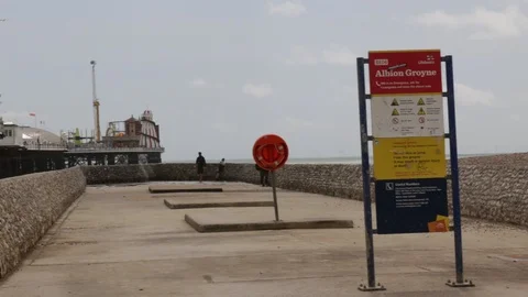 Brighton pier 스톡 동영상 126955324