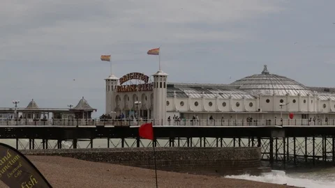 Brighton pier 스톡 동영상 126955382