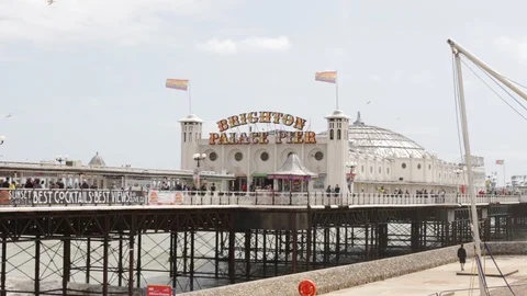 Brighton pier 스톡 동영상 126955828