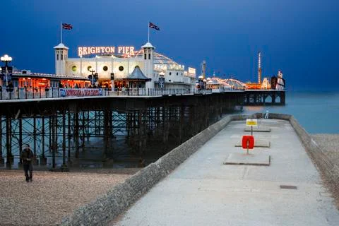 Brighton Pier Magic Light Stock Photos