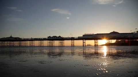 Brighton Pier Sunset Stock Footage 120017467