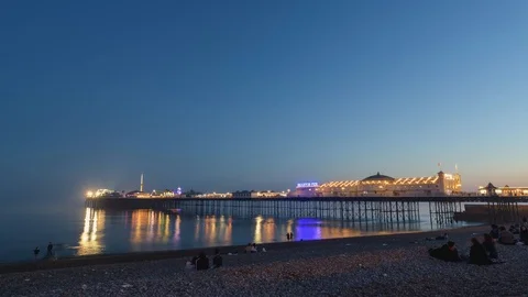 Brighton Pier Timelapse Stock Footage 89622928