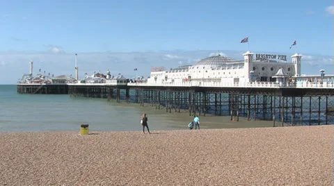 Brighton pier720p01.mp4 Stock Footage 32253834