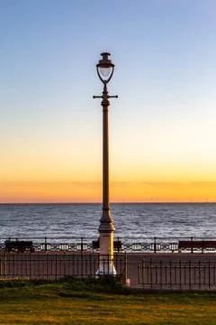 Brighton Promenade at Sunset Stock Photos