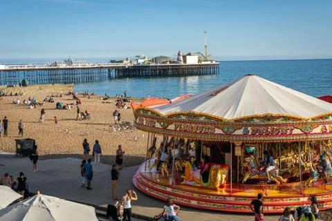 Brighton seafront amusements Stock Photos