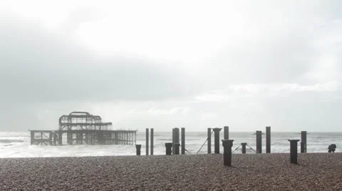 Brighton Storm Timelapse 02 Stock Footage 32252442