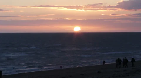 Brighton sunset 库存影片 36631921