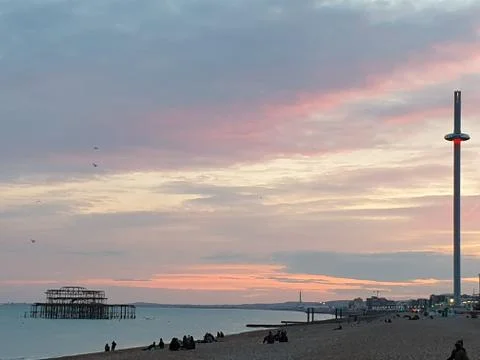 Brighton Sunset Stock Photos