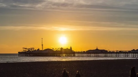 Brighton timelapse Video stock 45425635