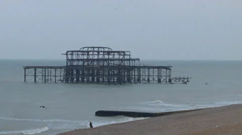 Brighton West Pier Stock-Footage 23867655