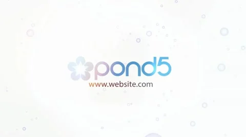 Brigth Bubbles Rotating Circular Corporate Logo Opener Stock After Effects