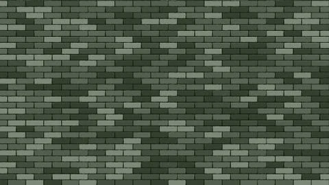 Brik Wall Vector. Green Stone Brik Wall Buidling. Military 23 February Backgr Illustrazione stock
