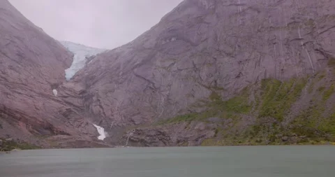 Brikdalsbreen glacier Stock Footage 284352230