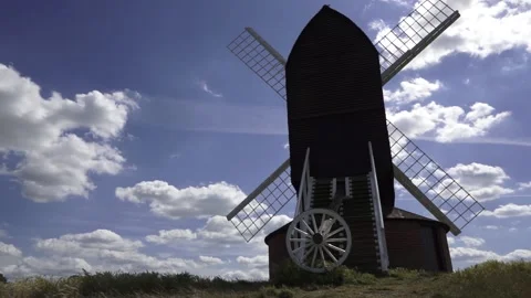 Brill Windmill behind the mill 스톡 동영상 135768885