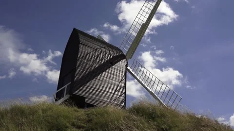 Brill Windmill sunny day Video stock 135785385