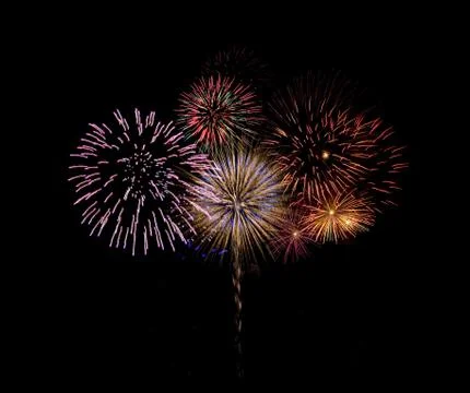 Brillant fireworks Stock Photos