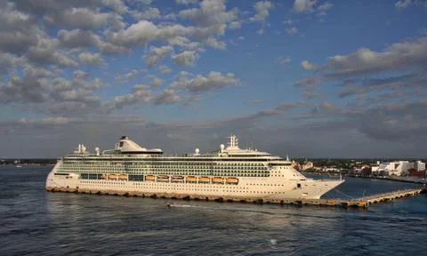 Brilliance of the seas is a cruise ship belonging to the Royal Caribbean's Radia Stock Photos