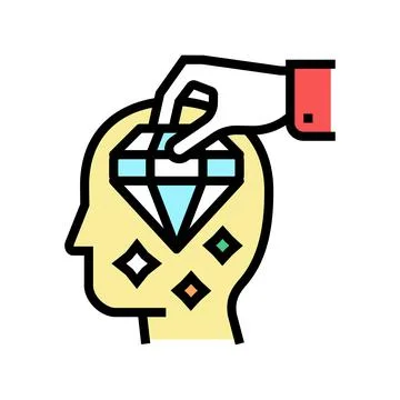 Brilliancy knowledge color icon vector illustration Stock Illustration