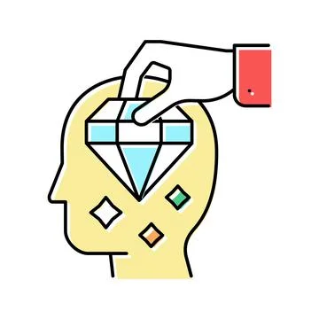 Brilliancy knowledge color icon vector illustration Stock Illustration