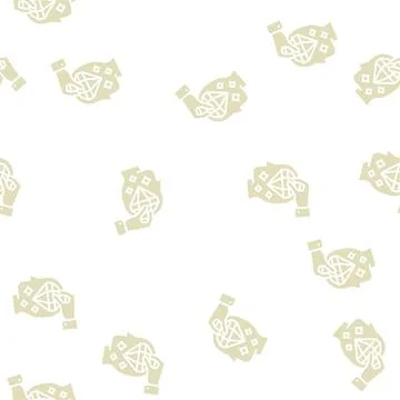 Brilliancy knowledge glyph seamless pattern 스톡 일러스트