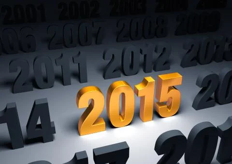 Brilliant 2015 Stock Illustration
