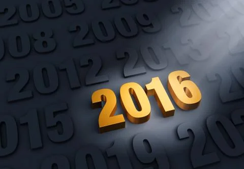 Brilliant 2016 Stock Illustration