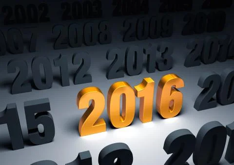 Brilliant 2016 Stock Illustration